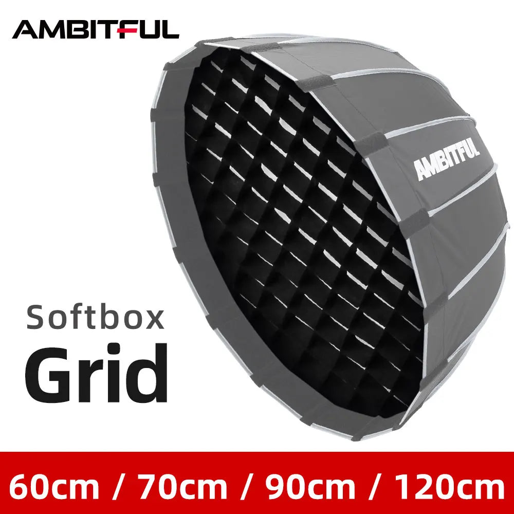 60cm 70cm 90cm 120cm Softbox Honeycomb Grid for Godox QR-P70 QR-P90 QR-P120 P90L P90H P120L P120H Honeycomb Grid Softbox