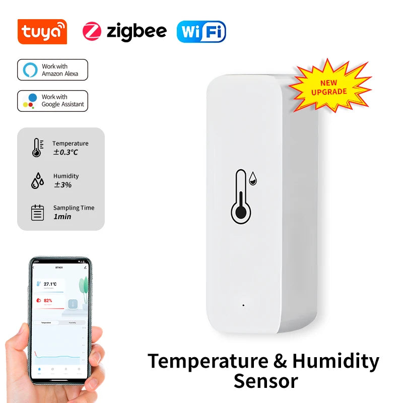 Capteur Intérieur de Température et d’Humidité Tuya WiFi / Zigbee