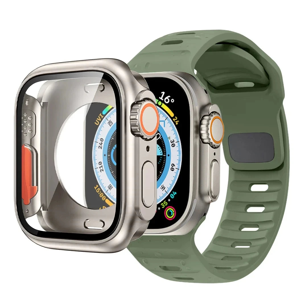Bracelet Sport Silicone + Protection Apple Watch