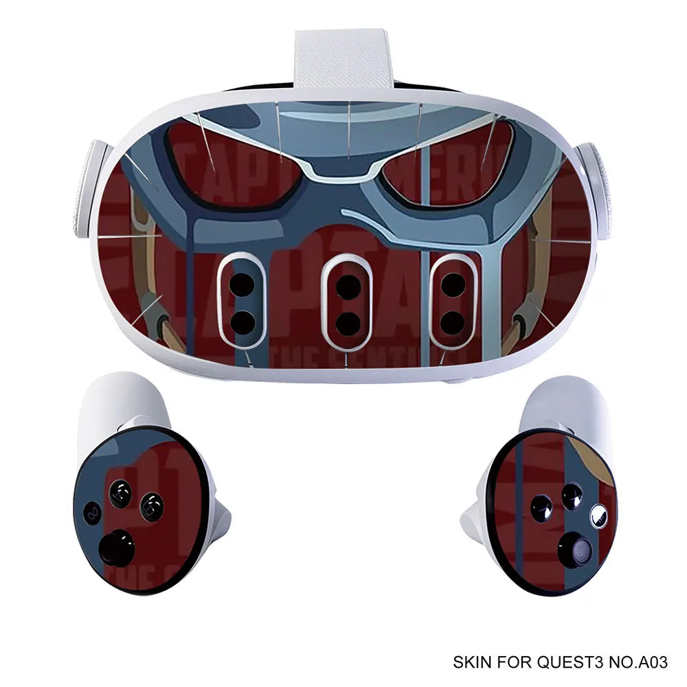 Sticker Vinyle Décoratif Halloween pour Meta Quest 3 VR Headset & Contrôleurs