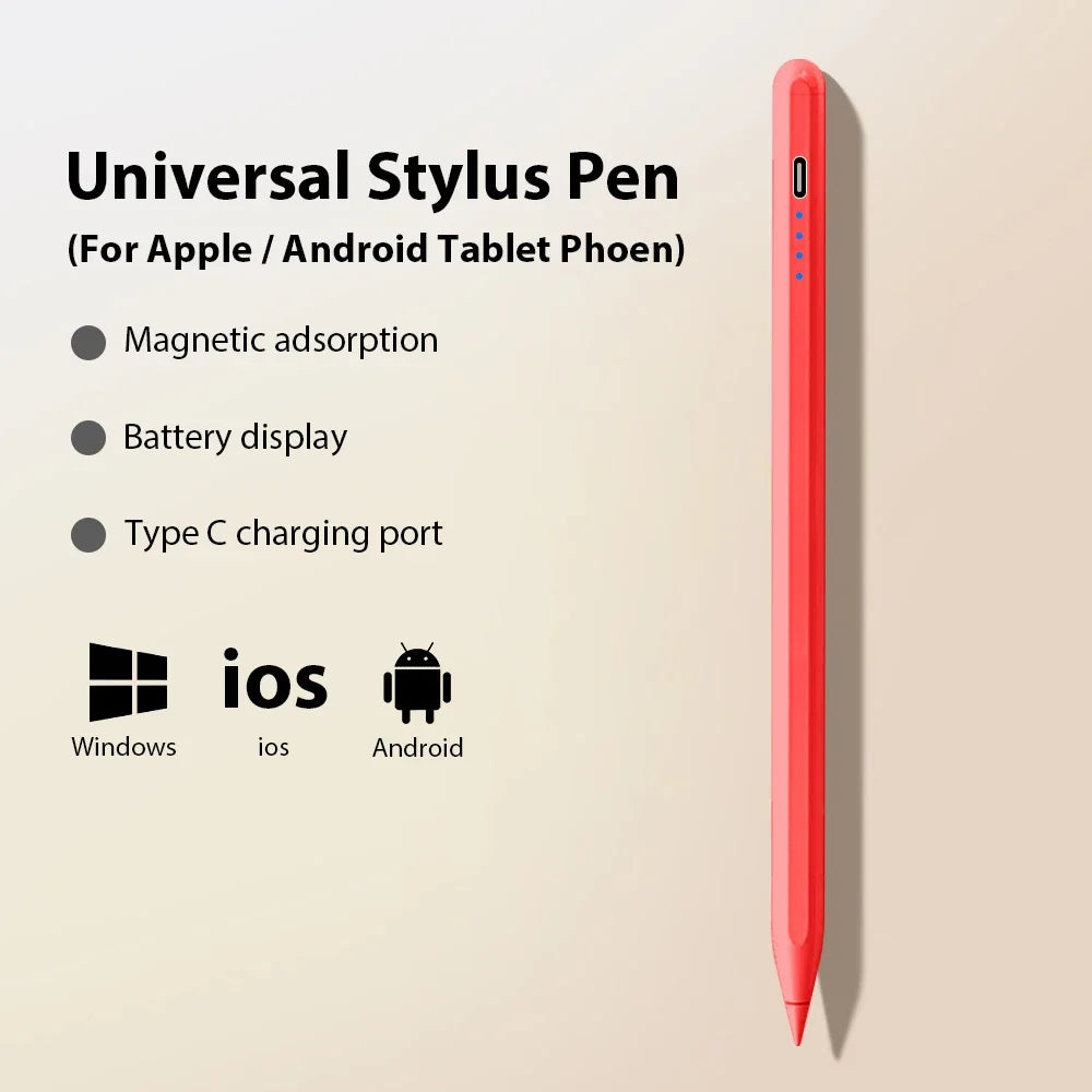 Stylet Universel Actif – Stylo Tactile pour Android, iOS, iPad (9e, 10e gen), MINI 6/7 et Tablettes Huawei, Lenovo P12, M10, Y700
