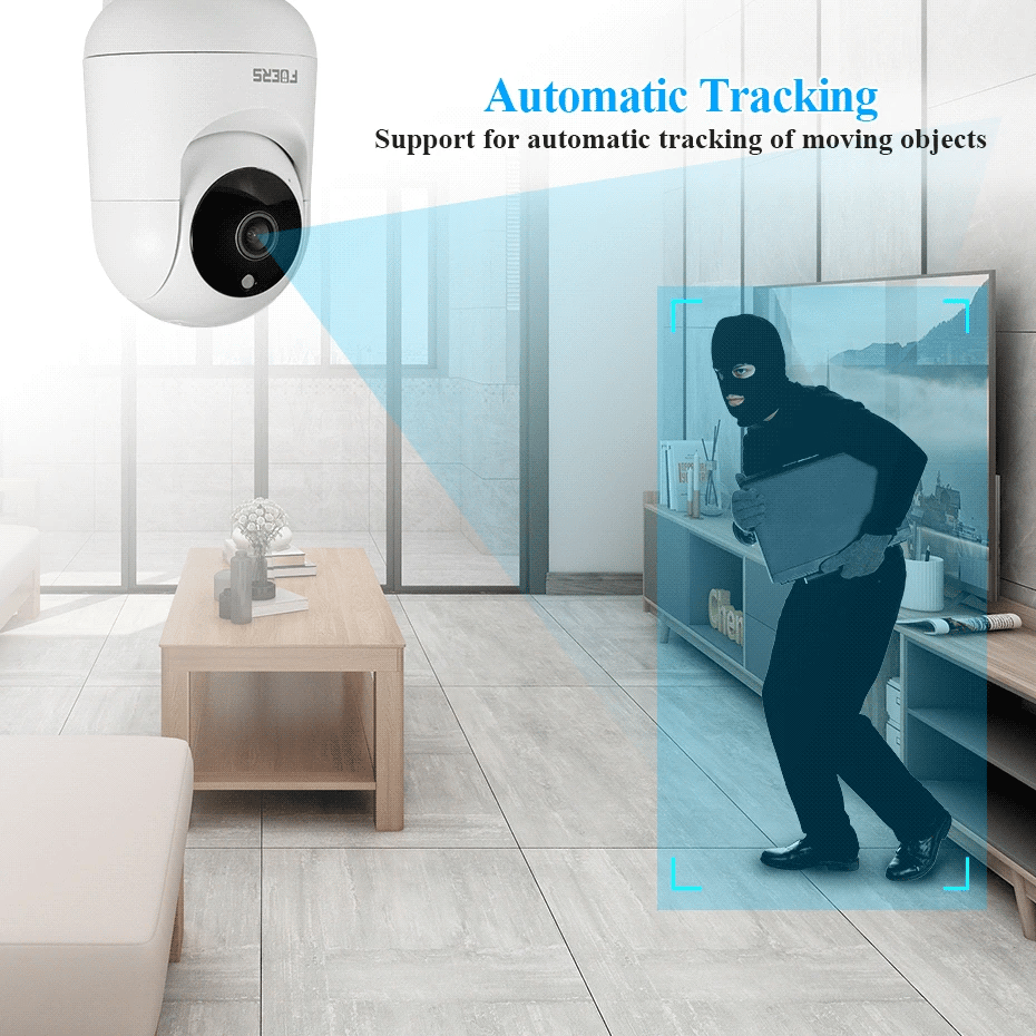 Caméra Fuers 5MP WiFi – Surveillance Intérieure IP Smart Home Tuya