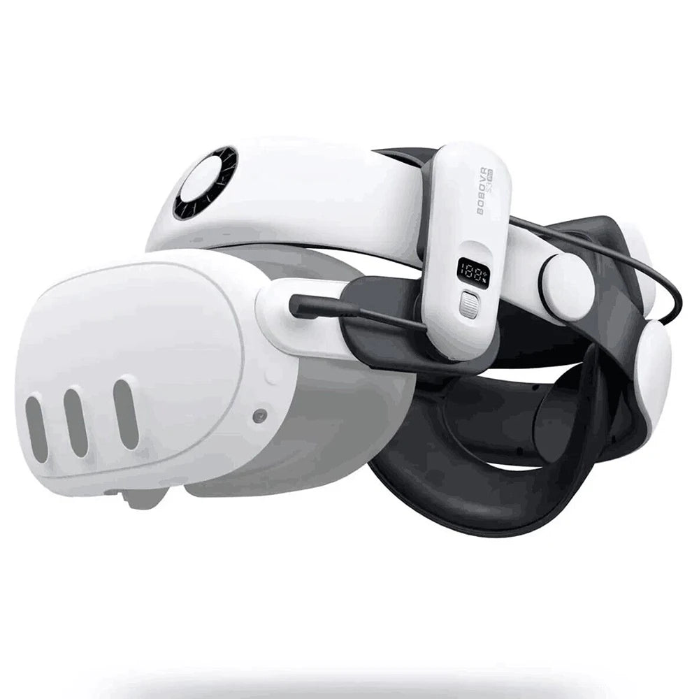 BOBOVR S3 Pro Super Strap – Sangle VR Avec Batterie 10 000mAh et Climatisation Intégrée pour Meta Quest 3/3S