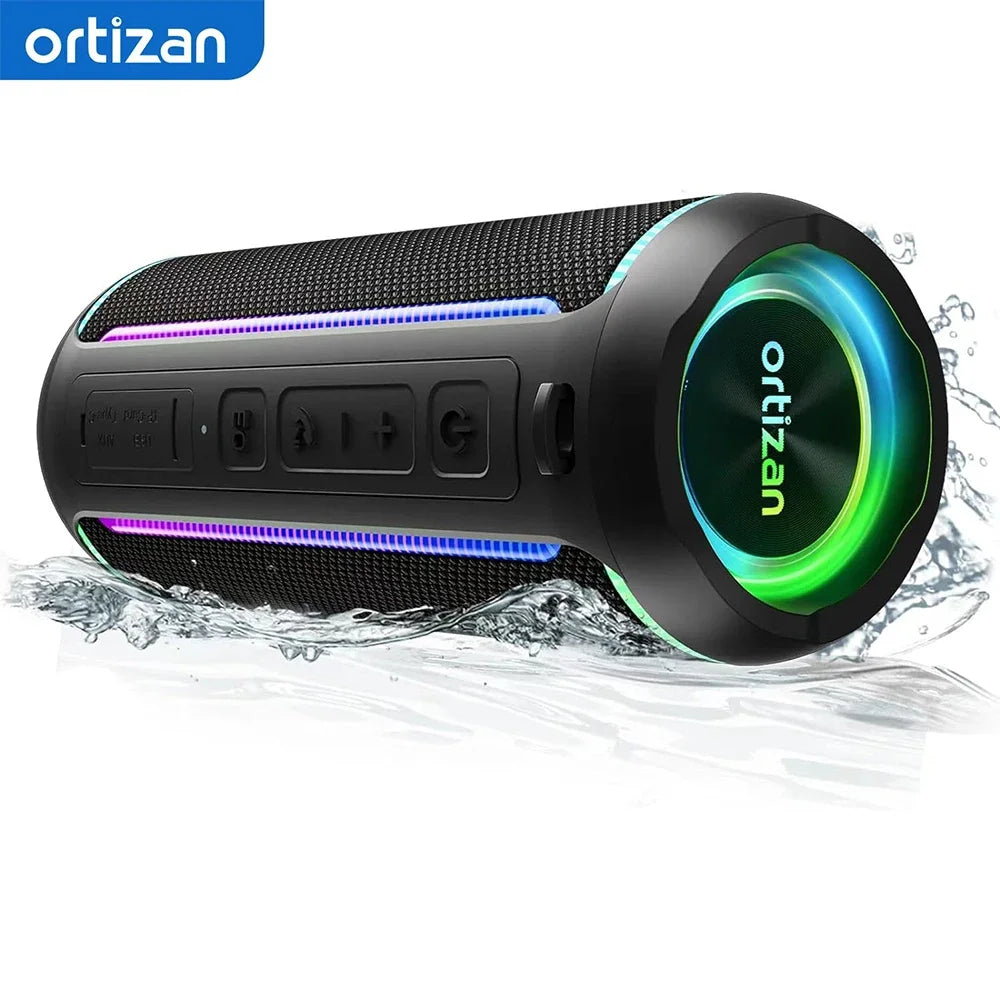 Enceinte Bluetooth Ortizan X30 – Bluetooth 5.3, Étanchéité IPX7, Son Stéréo HiFi 40W et Jumelage TWS