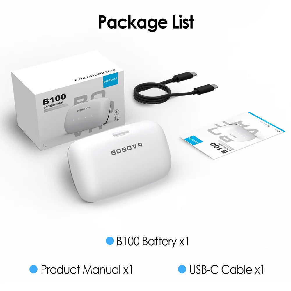 Batterie Externe 10 000 mAh pour Casque Meta Quest série 3