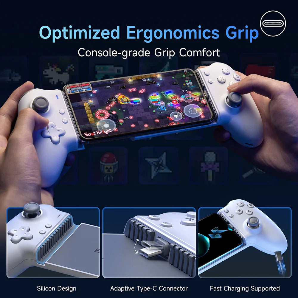 Manette EasySMX M15 – Contrôleur Mécanique avec Connecteur Type-C pour Smartphones Android et iPhone 15/16