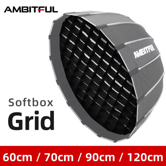 60cm 70cm 90cm 120cm Softbox Honeycomb Grid for Godox QR-P70 QR-P90 QR-P120 P90L P90H P120L P120H Honeycomb Grid Softbox