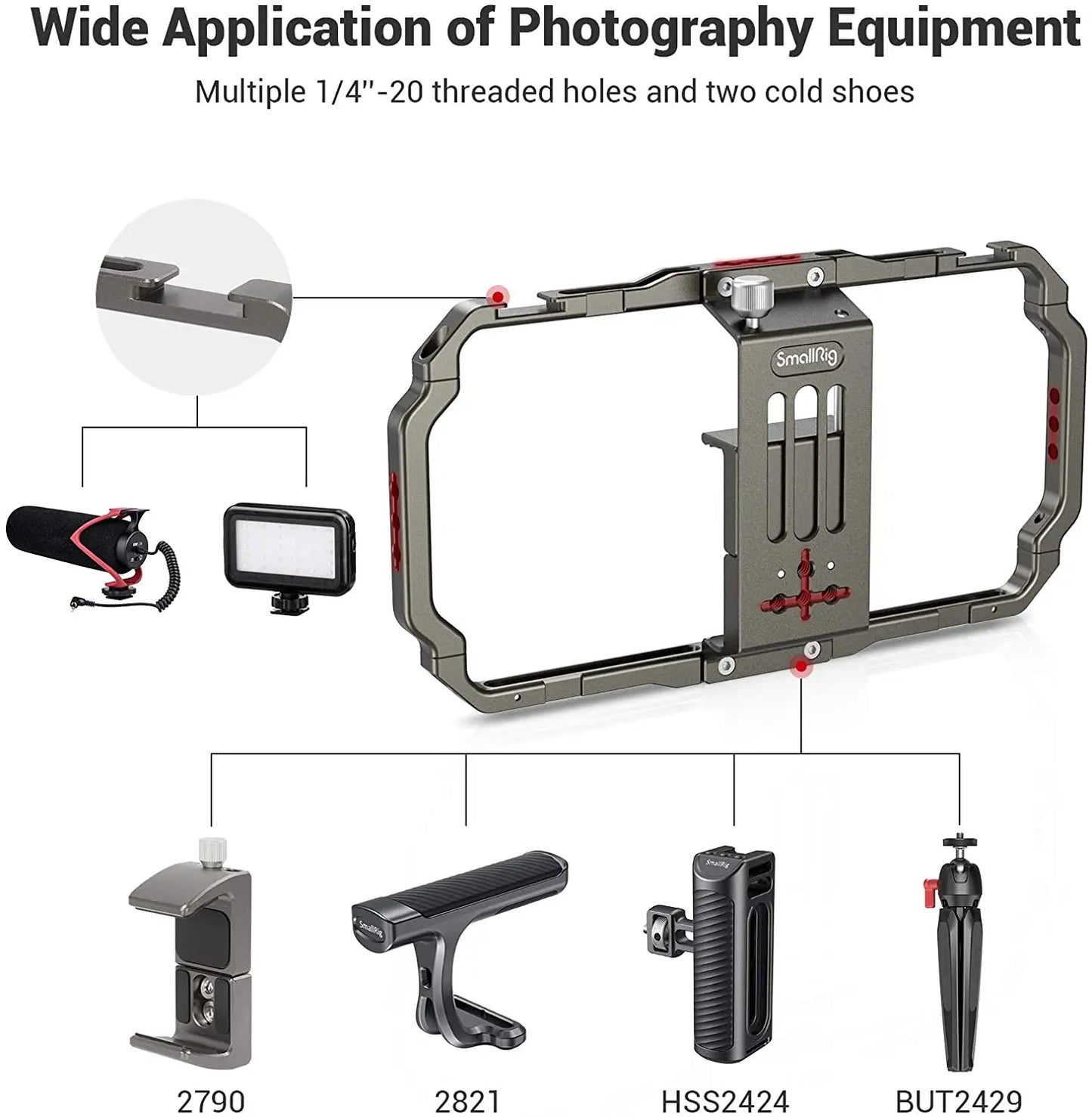 Stabilisateur pour Smartphone SmallRig 2791 – Vlogging & Streaming Pro