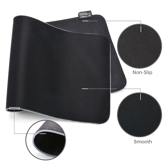 Tapis de Souris LED RGB – Tapis de Bureau Étanche avec Couverture Clavier