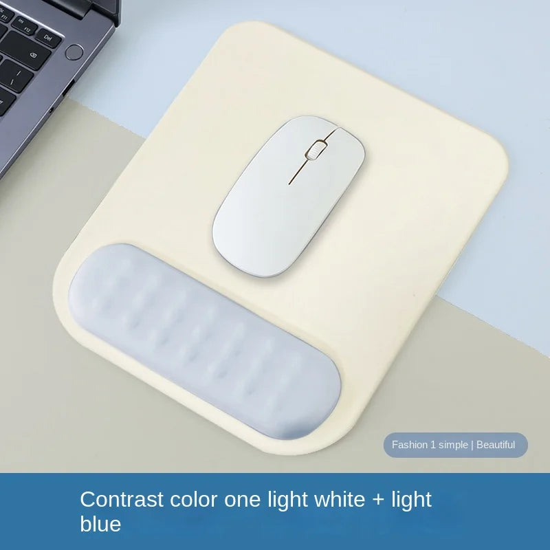 Tapis de Souris avec Repose-Poignet Ergonomique – Base Antidérapante en Silicone et Mousse à Mémoire de Forme