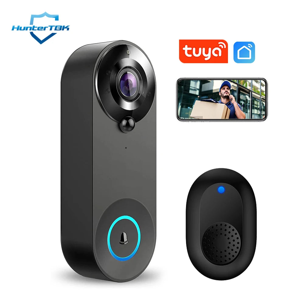Sonnette Vidéo Sans Fil 1080P WiFi – Tuya Smart Home