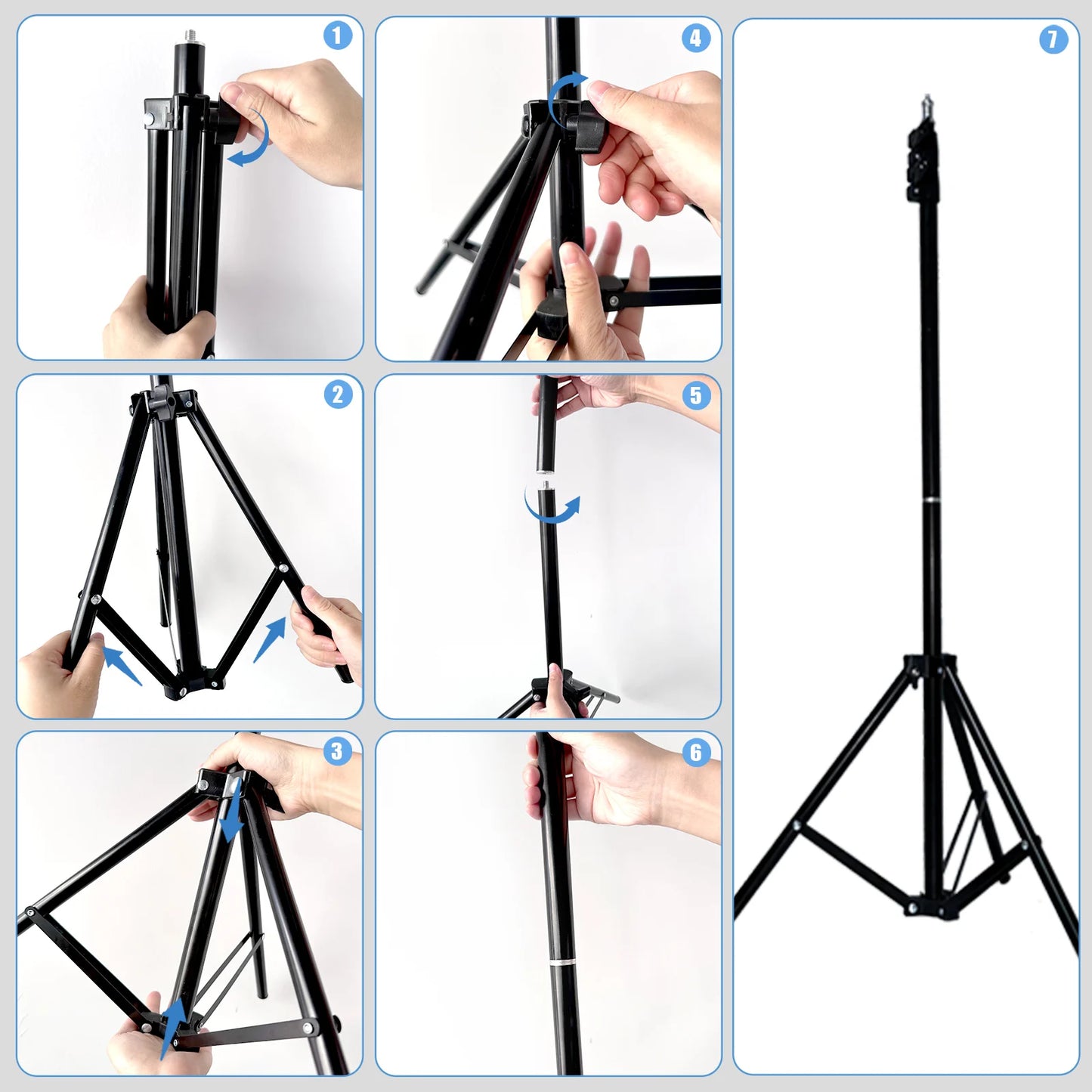 Anneau LED 10" (26 cm) avec Trépied – Lumière Selfie et Studio Dimmable