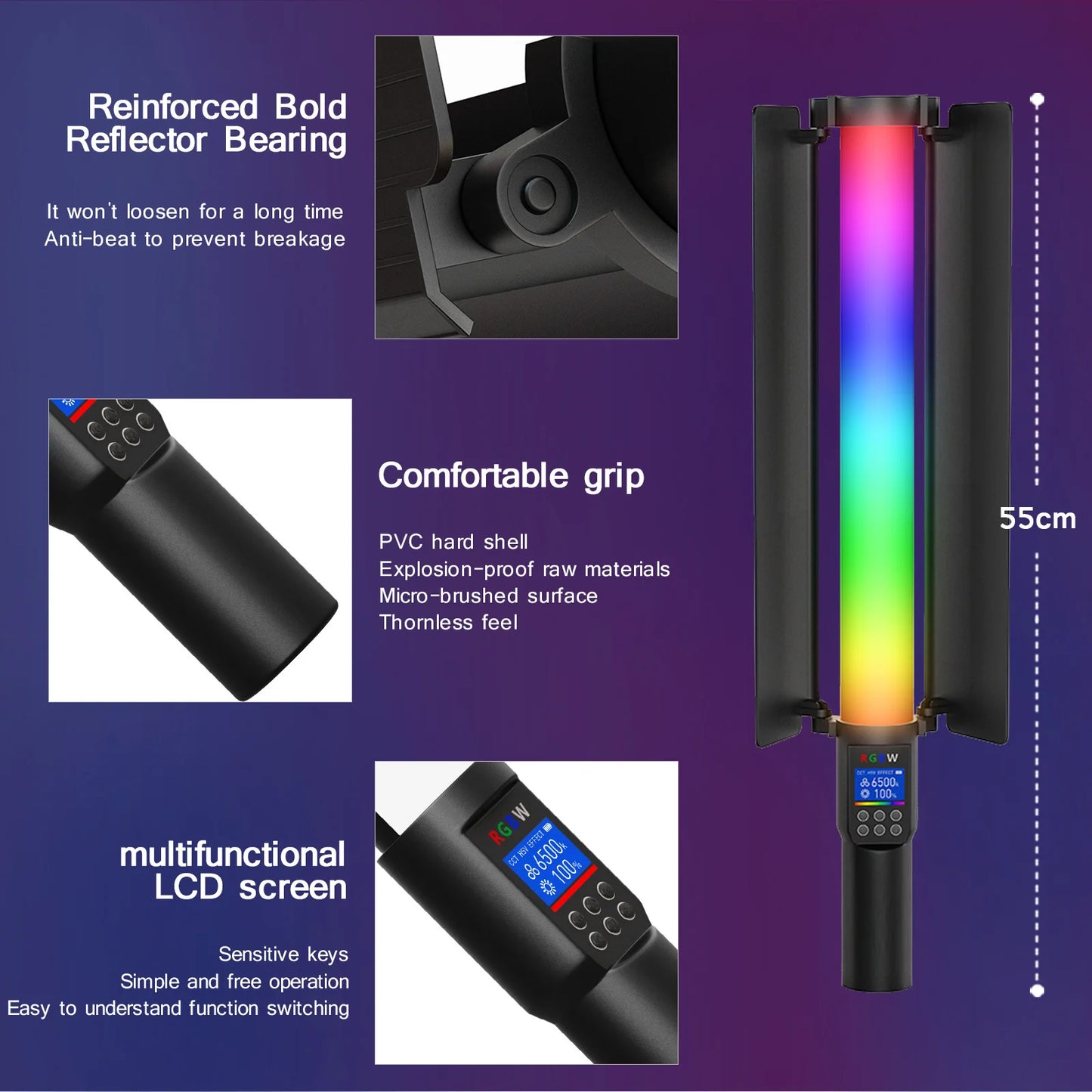 Mini Lampe RGB Hot Boot – Lumière d’Ambiance LED Portable pour Photographie Live, Beauté et Caméra Mobile