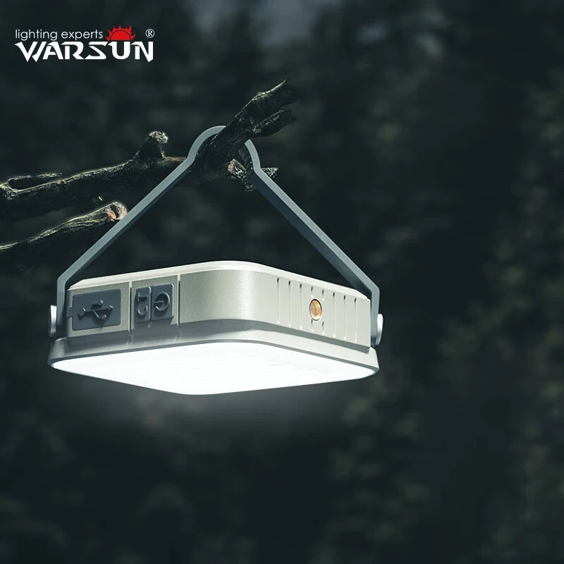 Lumières de Camping Warsun SMD – Éclairage Portable Rechargeable, Suspension Pratique pour Travaux Extérieurs