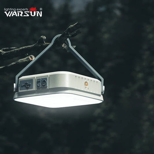 Lumières de Camping Warsun SMD – Éclairage Portable Rechargeable, Suspension Pratique pour Travaux Extérieurs