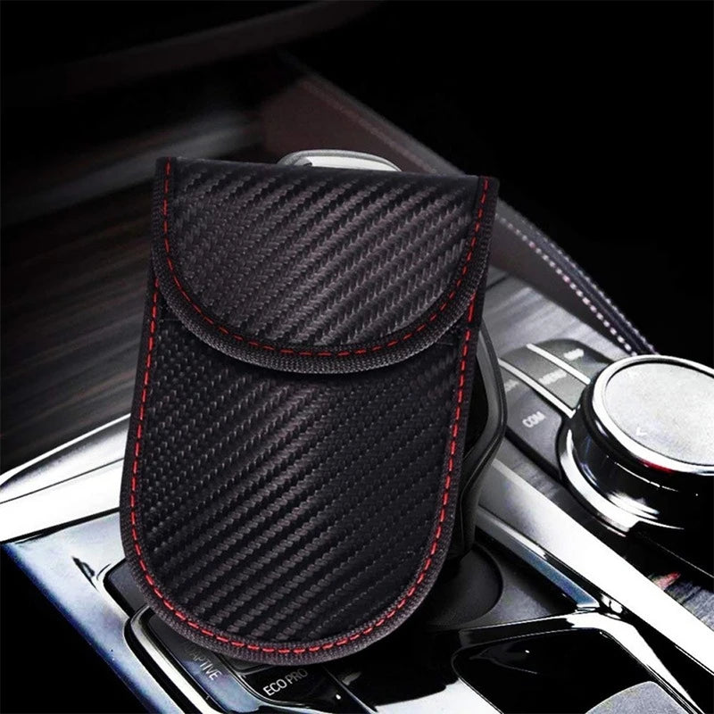 Étui Anti-RFID Voiture – Pochette Blocage Signal pour Clés (Sans Clé), Protection Rayonnement Faraday