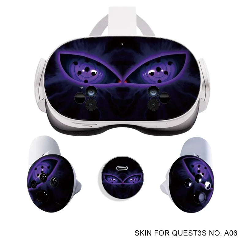 Stickers Vinyles Décoratifs Halloween pour Meta Quest 3S VR Headset & Contrôleurs