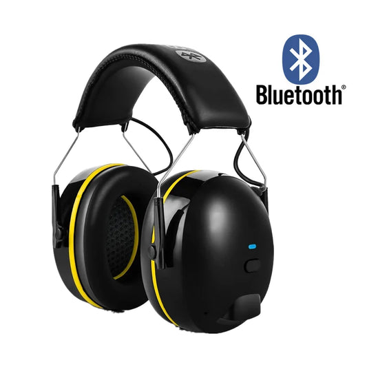Casque de Protection Auditive SNR 30dB – Casque Anti-Bruit Bluetooth Rechargeable, Muffs de Sécurité Sans Fil