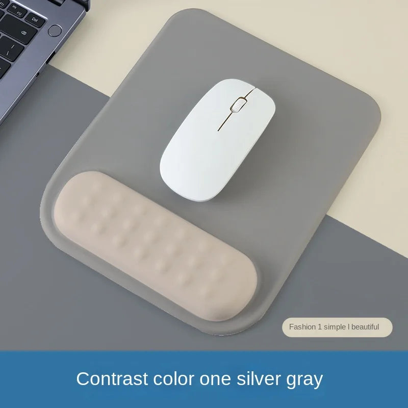 Tapis de Souris avec Repose-Poignet Ergonomique – Base Antidérapante en Silicone et Mousse à Mémoire de Forme
