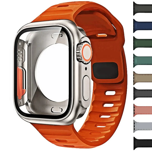 Bracelet Sport Silicone + Protection Apple Watch