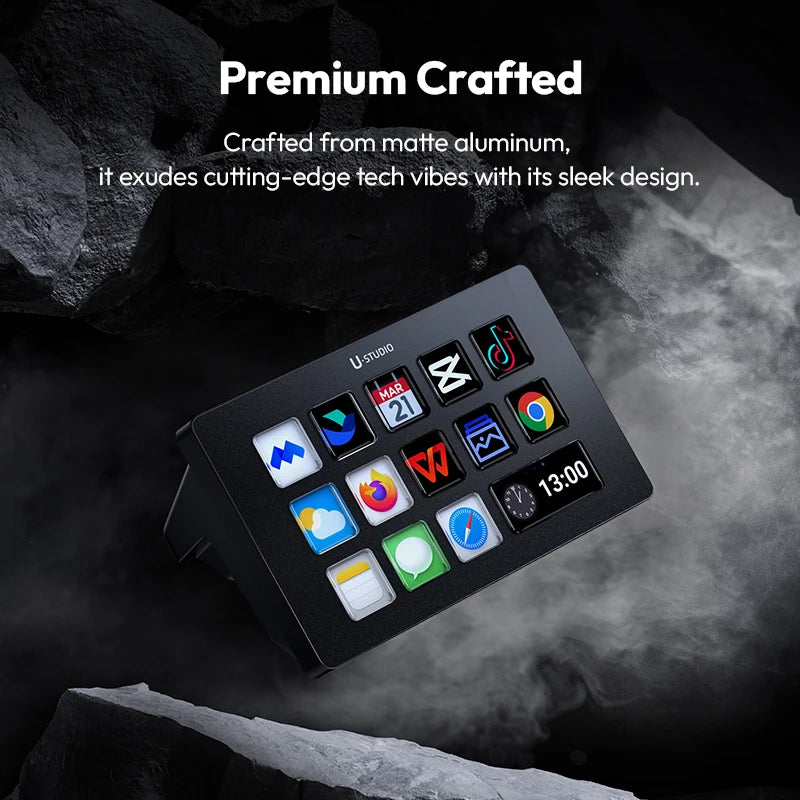 Ulanzi D200 Live Streaming Controller – Contrôleur de Flux avec 13 Touches LCD Personnalisables