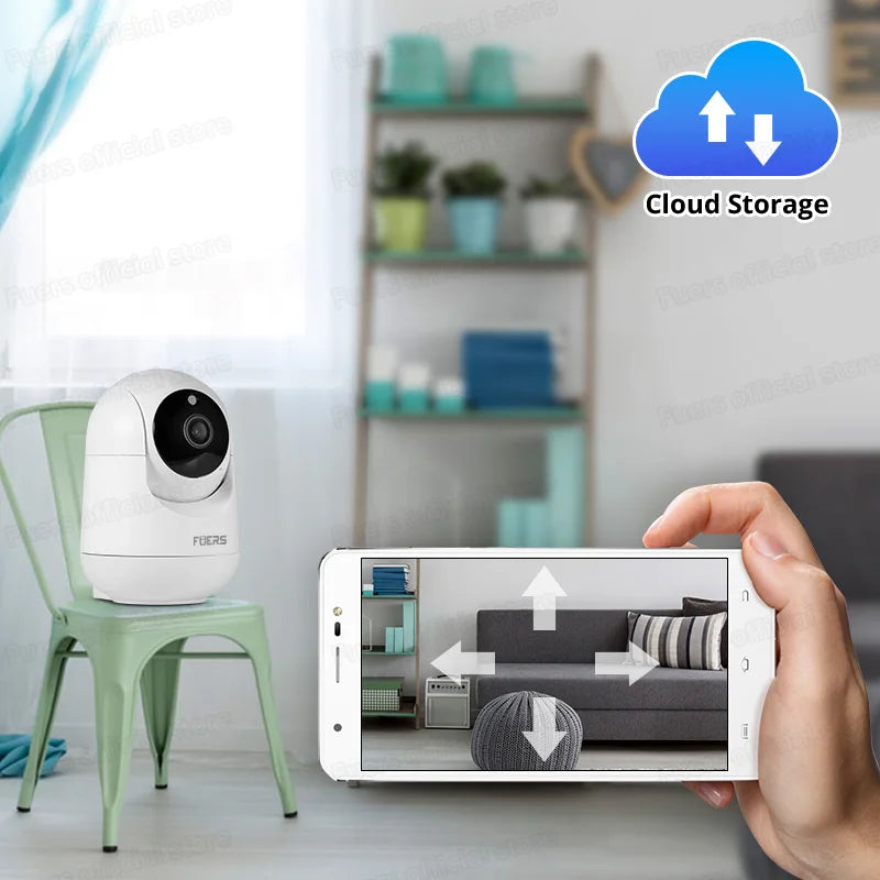 Caméra Fuers 5MP WiFi – Surveillance Intérieure IP Smart Home Tuya