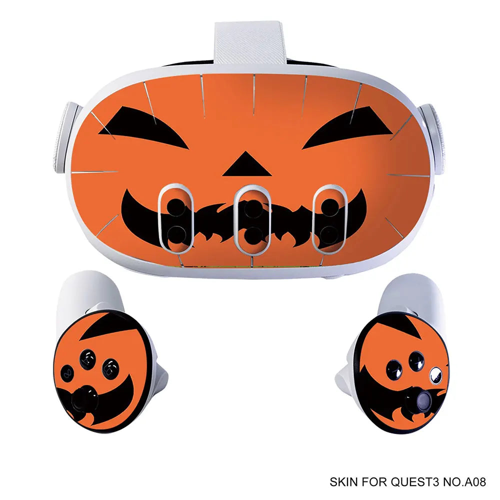 Sticker Vinyle Décoratif Halloween pour Meta Quest 3 VR Headset & Contrôleurs