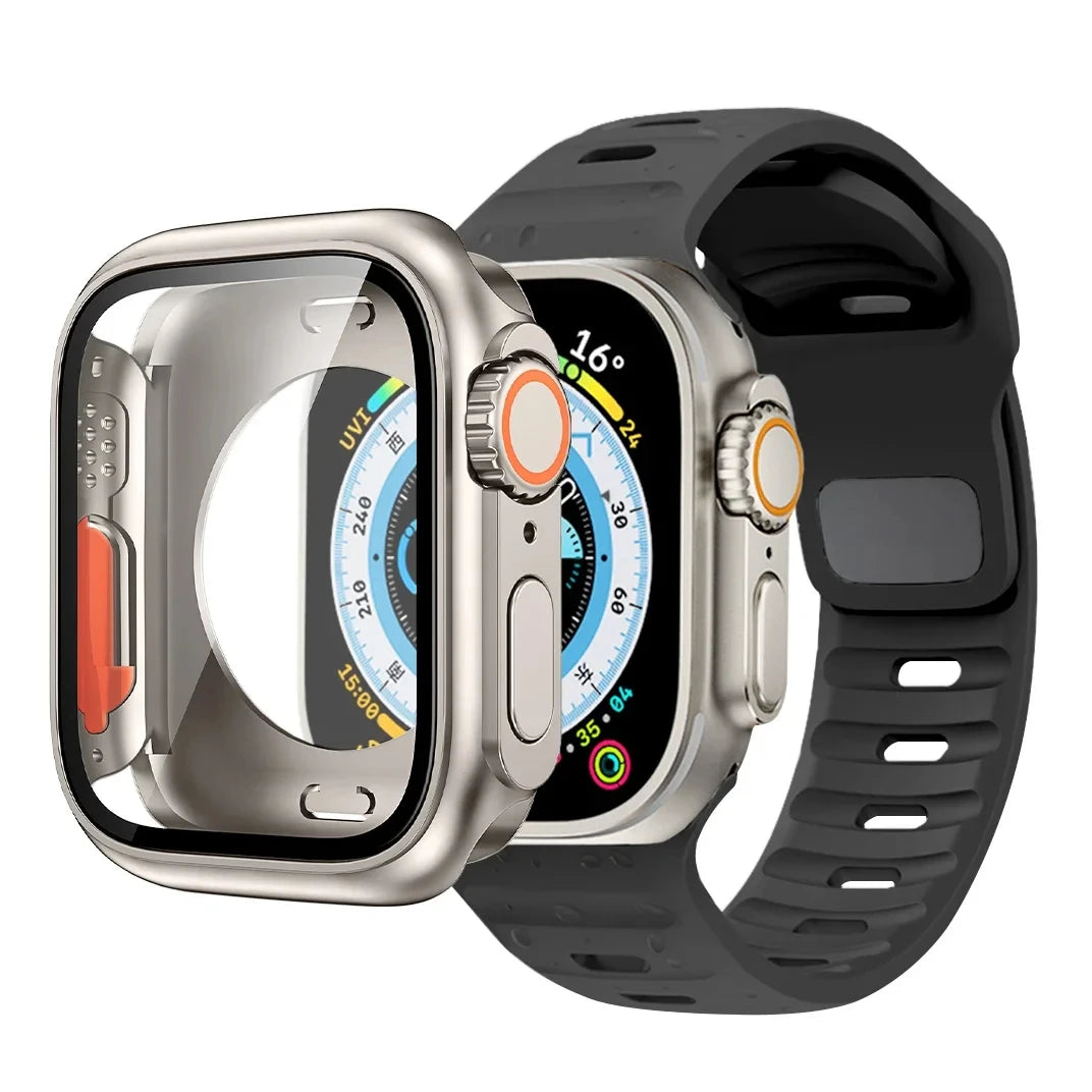 Bracelet Sport Silicone + Protection Apple Watch