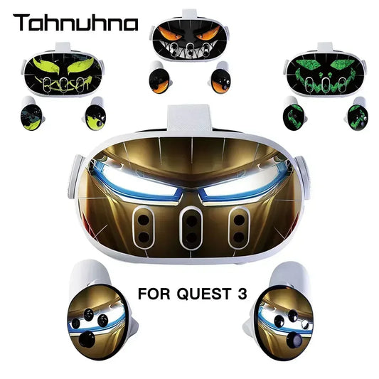 Sticker Vinyle Décoratif Halloween pour Meta Quest 3 VR Headset & Contrôleurs