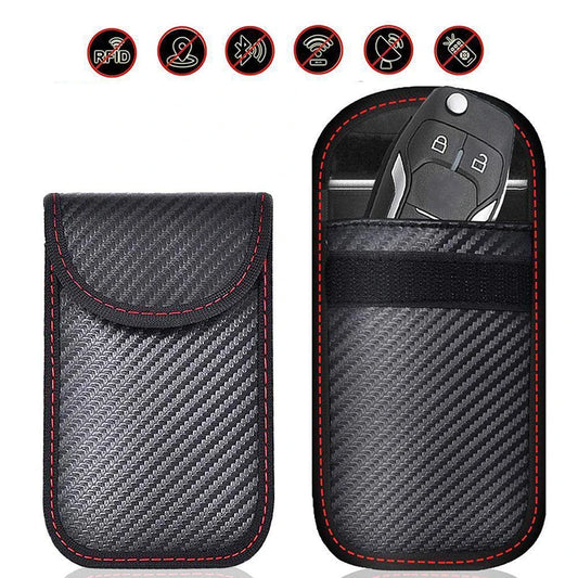 Étui Anti-RFID Voiture – Pochette Blocage Signal pour Clés (Sans Clé), Protection Rayonnement Faraday
