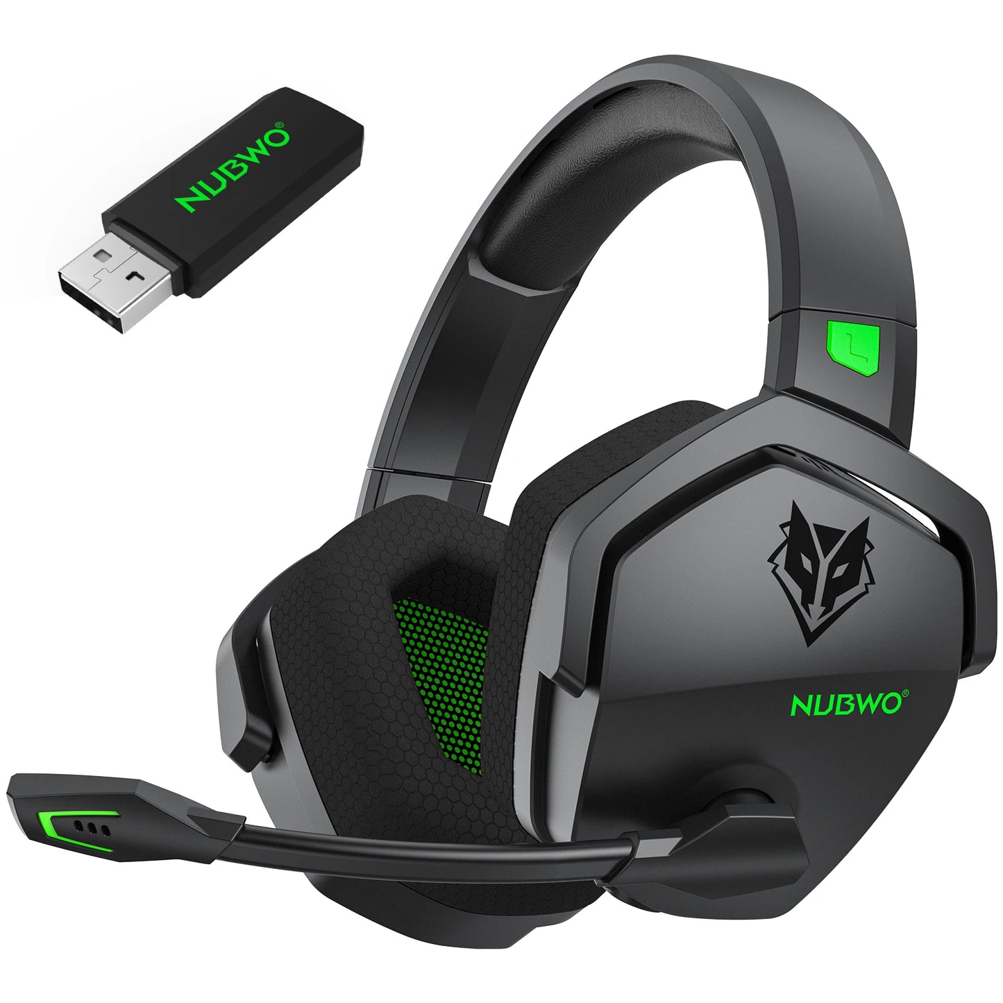 Casque Gaming Sans Fil NUBWO G06 – Double Connectivité 2.4GHz et Bluetooth avec Microphone pour PS5, PS4, PC, Mobile et Switch