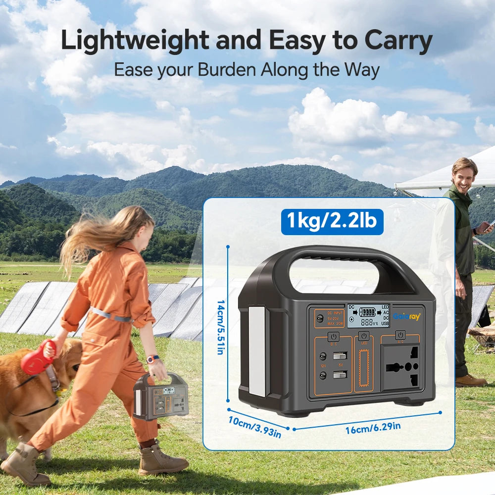 Station d’Énergie Portable 100W 24000mAh – Générateur Solaire LiFePO4 220V/110V pour Camping et Voyages