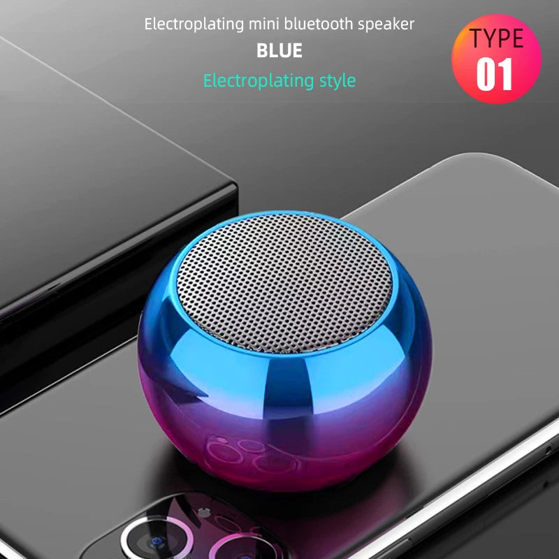 Enceinte Bluetooth Portable Mini Métallique – Son HiFi, Super Bass et Stéréo Puissant