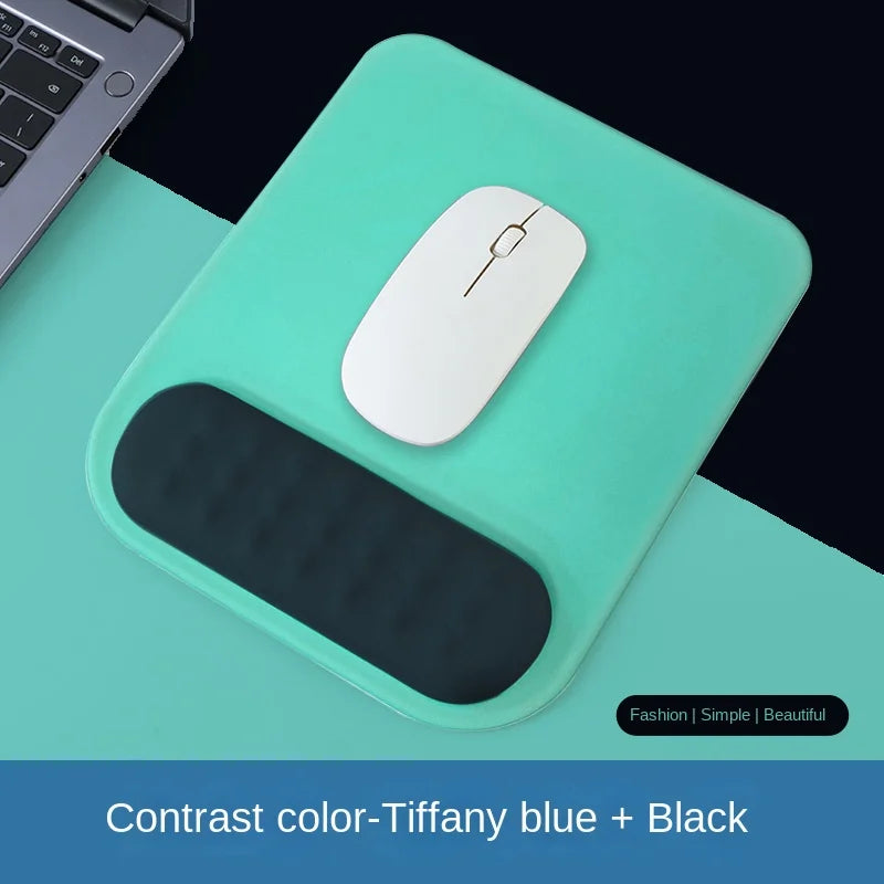 Tapis de Souris avec Repose-Poignet Ergonomique – Base Antidérapante en Silicone et Mousse à Mémoire de Forme