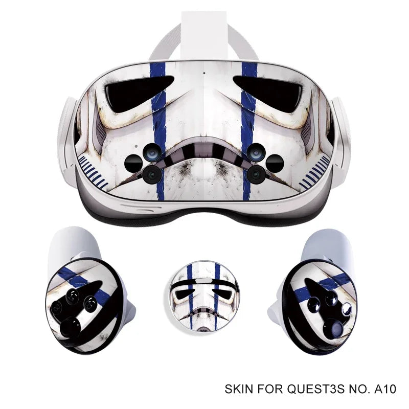 Stickers Vinyles Décoratifs Halloween pour Meta Quest 3S VR Headset & Contrôleurs