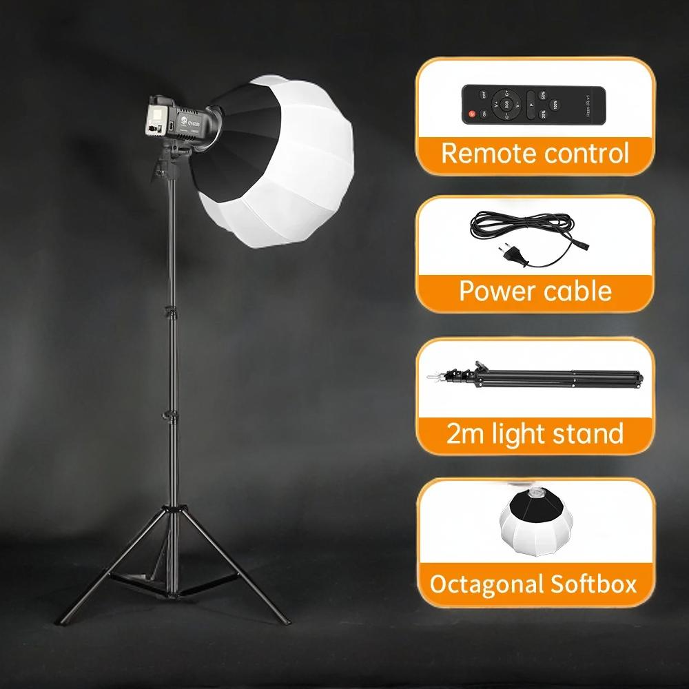 Kit complet diffuseur de lumière et lampe 100W pour vidéo et photographie