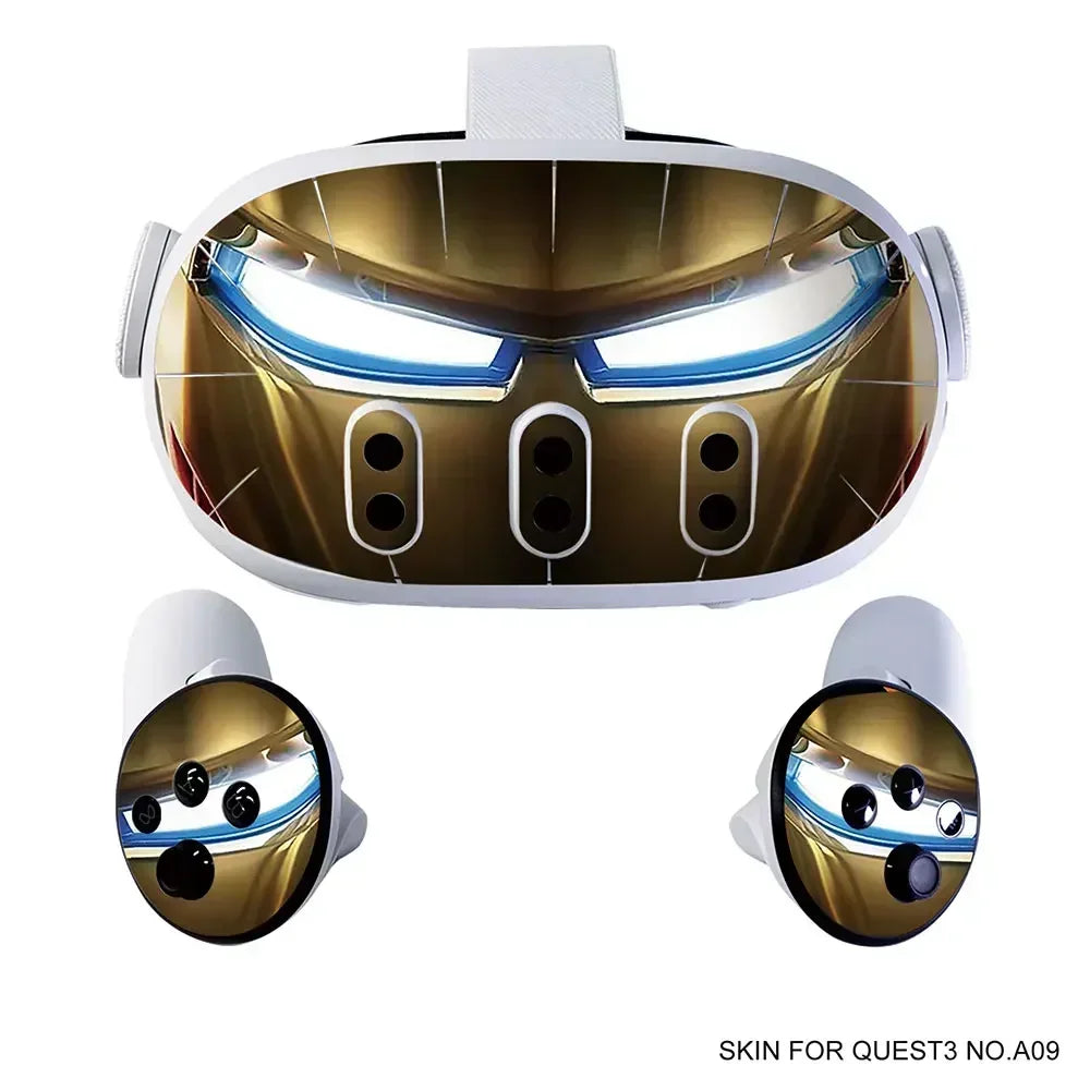 Sticker Vinyle Décoratif Halloween pour Meta Quest 3 VR Headset & Contrôleurs