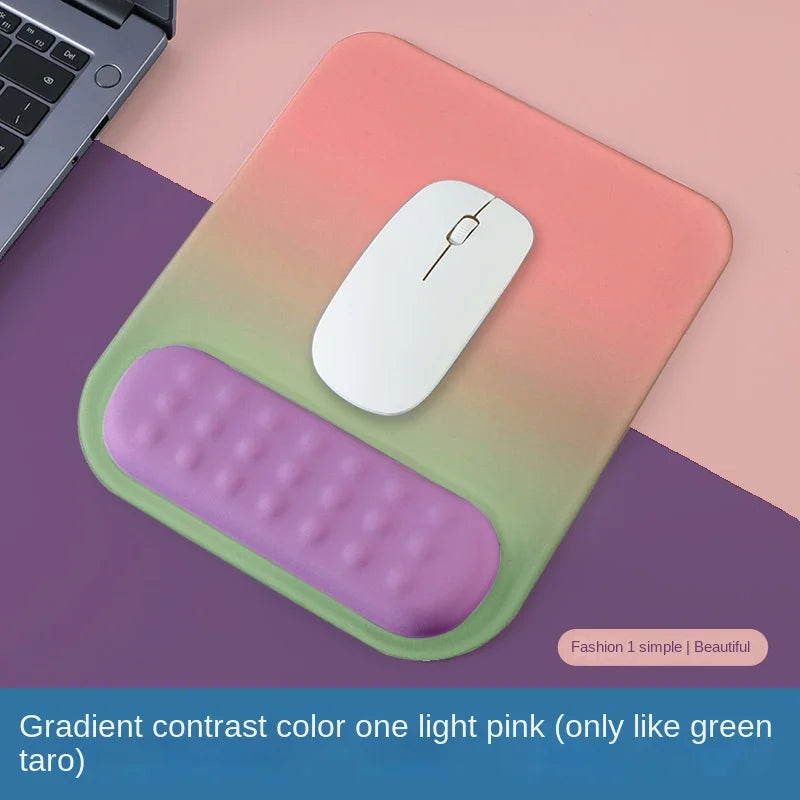 Tapis de Souris avec Repose-Poignet Ergonomique – Base Antidérapante en Silicone et Mousse à Mémoire de Forme
