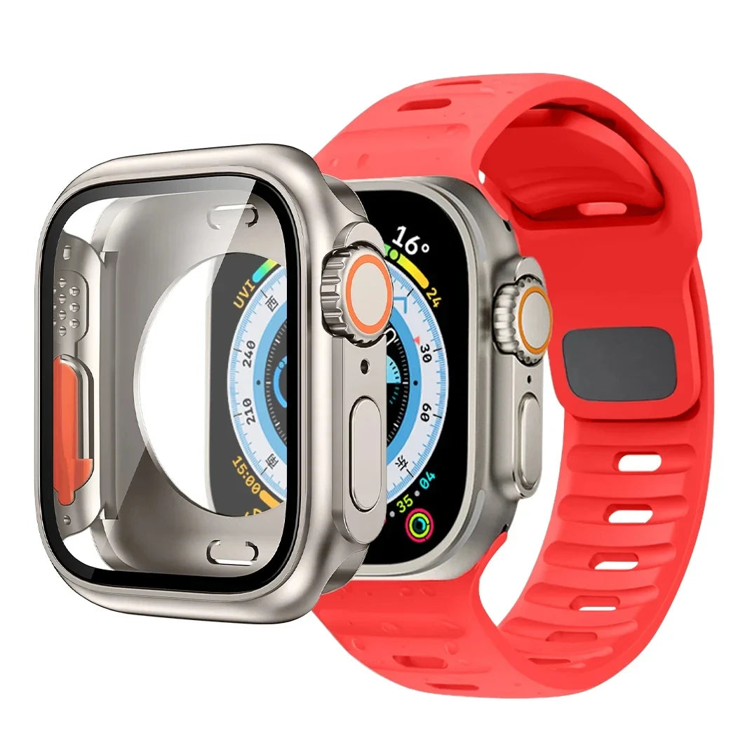 Bracelet Sport Silicone + Protection Apple Watch
