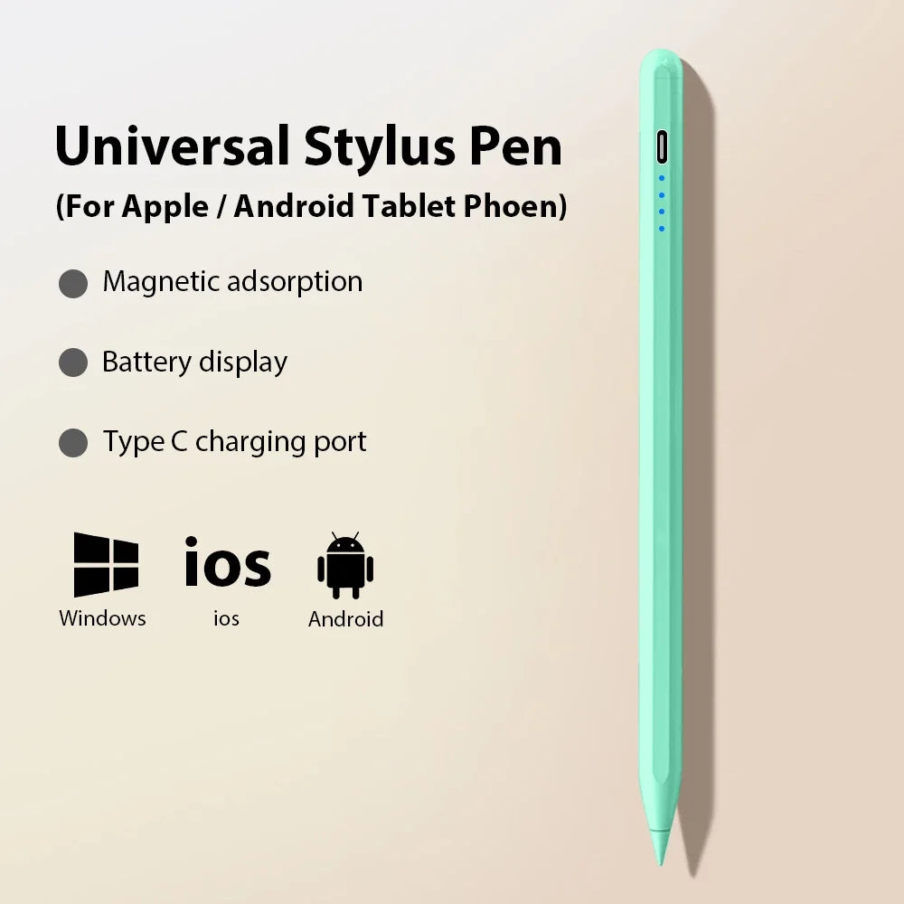 Stylet Universel Actif – Stylo Tactile pour Android, iOS, iPad (9e, 10e gen), MINI 6/7 et Tablettes Huawei, Lenovo P12, M10, Y700