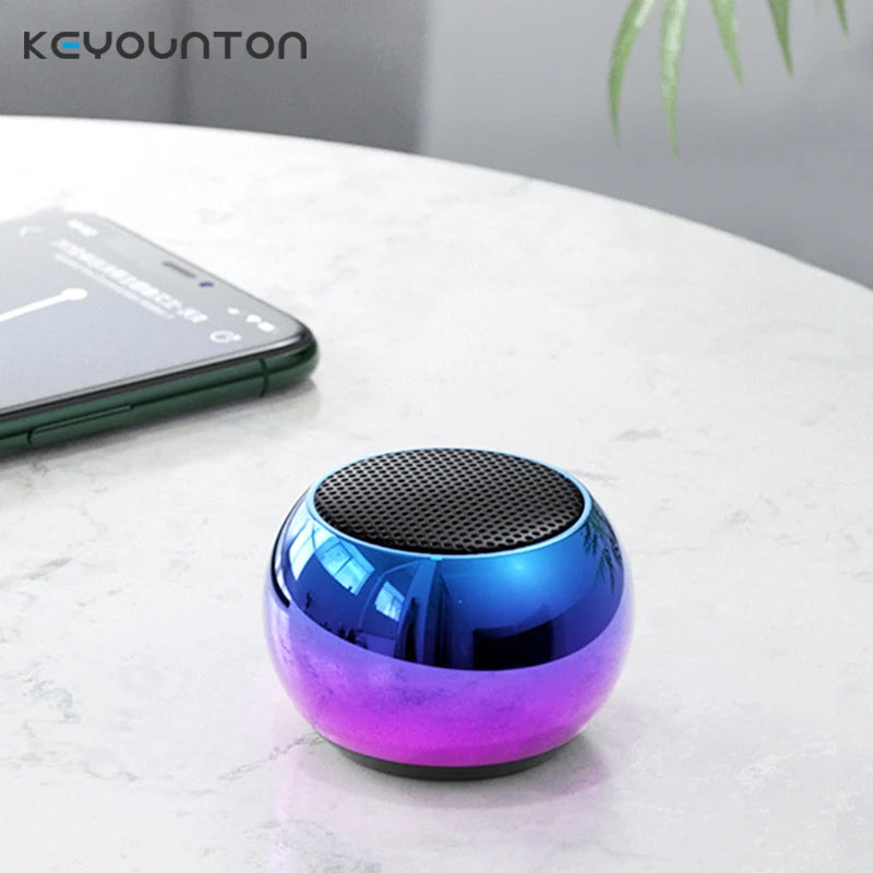Enceinte Bluetooth Portable Mini Métallique – Son HiFi, Super Bass et Stéréo Puissant