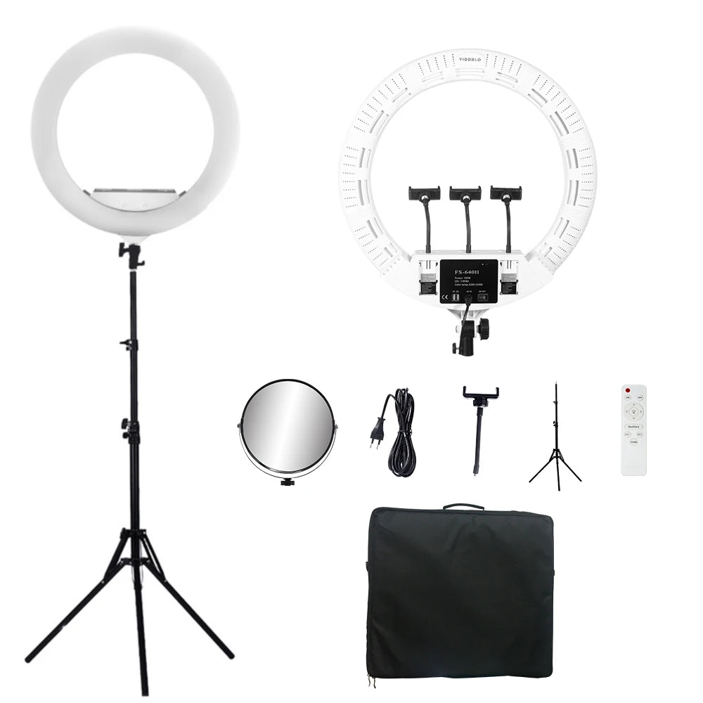 Yidoblo FS640II – Anneau LED Professionnel 22" avec Trépied 100W