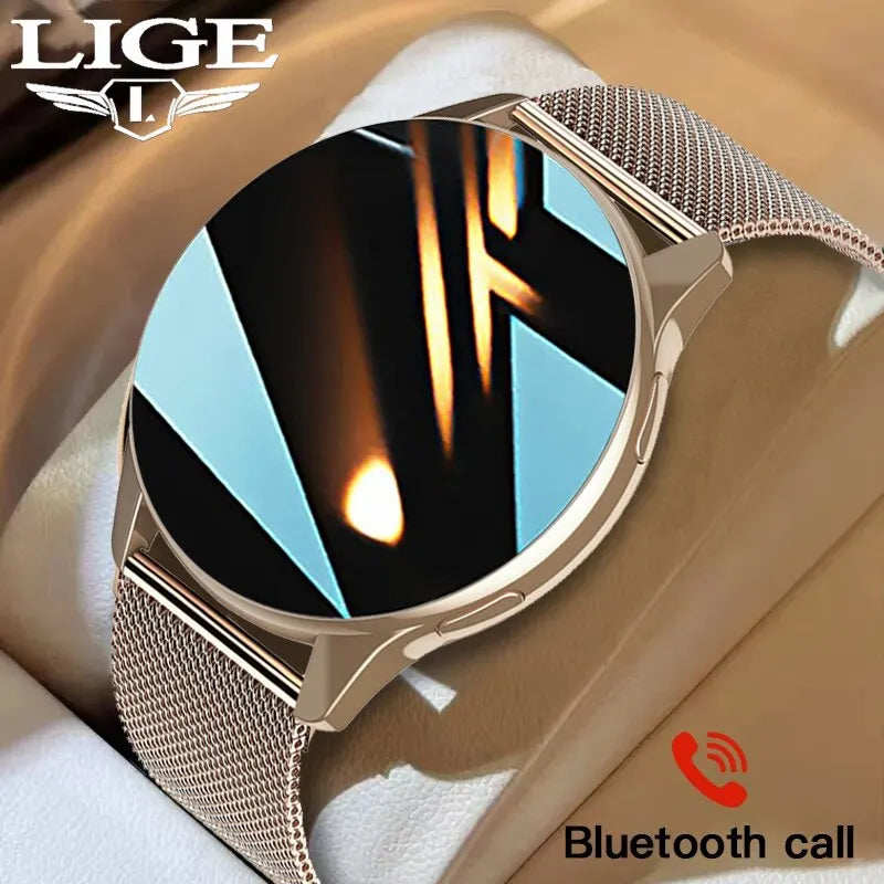Smartwatch LIGE unisexe – Cardiovasculaire & Pression, Appels Bluetooth, Étanche IP67