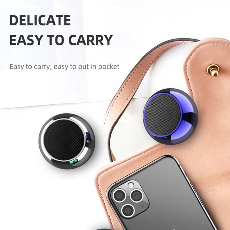 Enceinte Bluetooth Portable Mini Métallique – Son HiFi, Super Bass et Stéréo Puissant