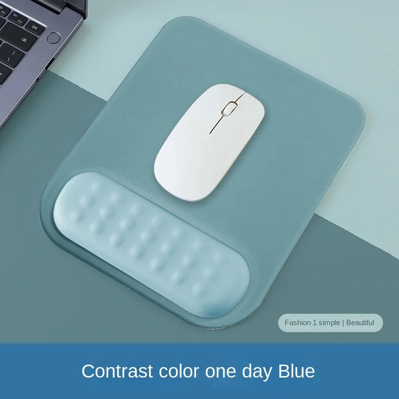 Tapis de Souris avec Repose-Poignet Ergonomique – Base Antidérapante en Silicone et Mousse à Mémoire de Forme
