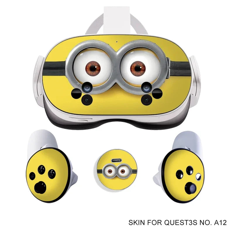 Stickers Vinyles Décoratifs Halloween pour Meta Quest 3S VR Headset & Contrôleurs