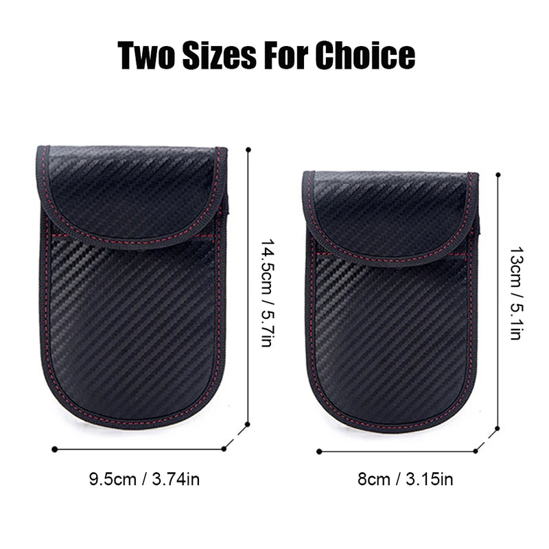 Étui Anti-RFID Voiture – Pochette Blocage Signal pour Clés (Sans Clé), Protection Rayonnement Faraday