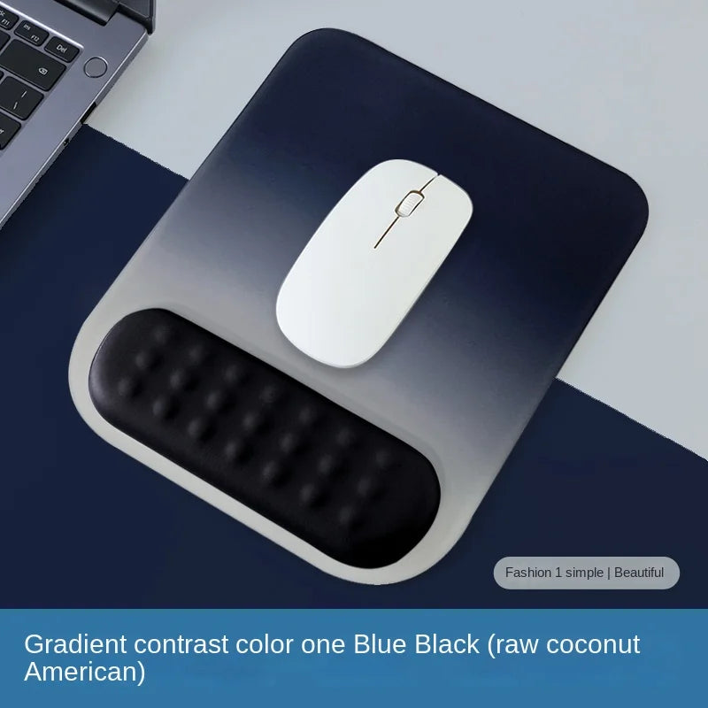 Tapis de Souris avec Repose-Poignet Ergonomique – Base Antidérapante en Silicone et Mousse à Mémoire de Forme