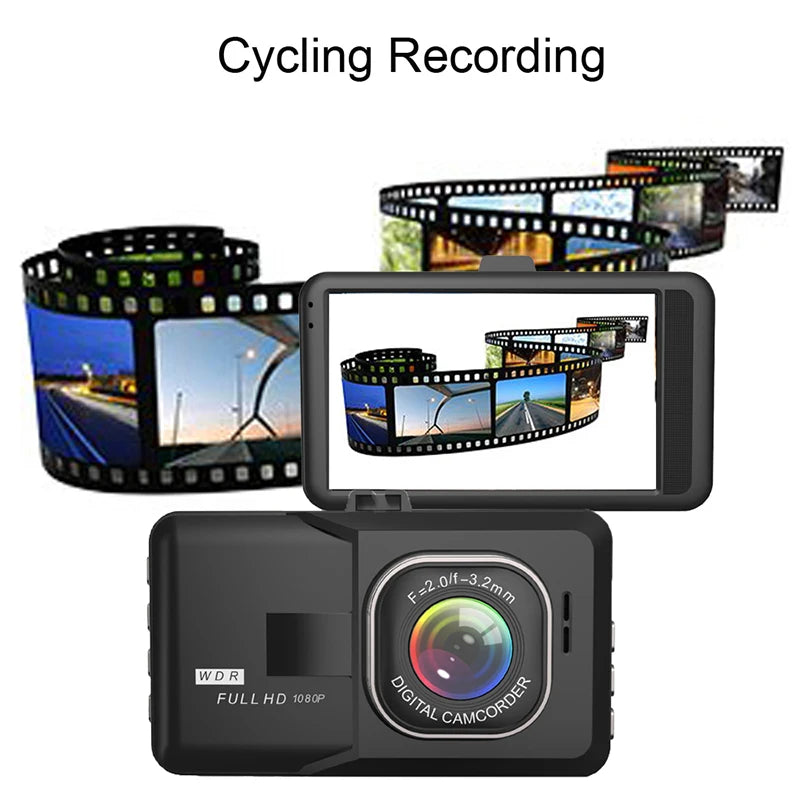 XUSHIDZ Dash Cam 1080P HD – Enregistrement en Boucle, Vision Nocturne, Surveillance Parking 24h, G-Sensor, Caméra Voiture DVR Ultra-Performante
