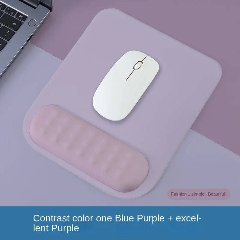 Tapis de Souris avec Repose-Poignet Ergonomique – Base Antidérapante en Silicone et Mousse à Mémoire de Forme